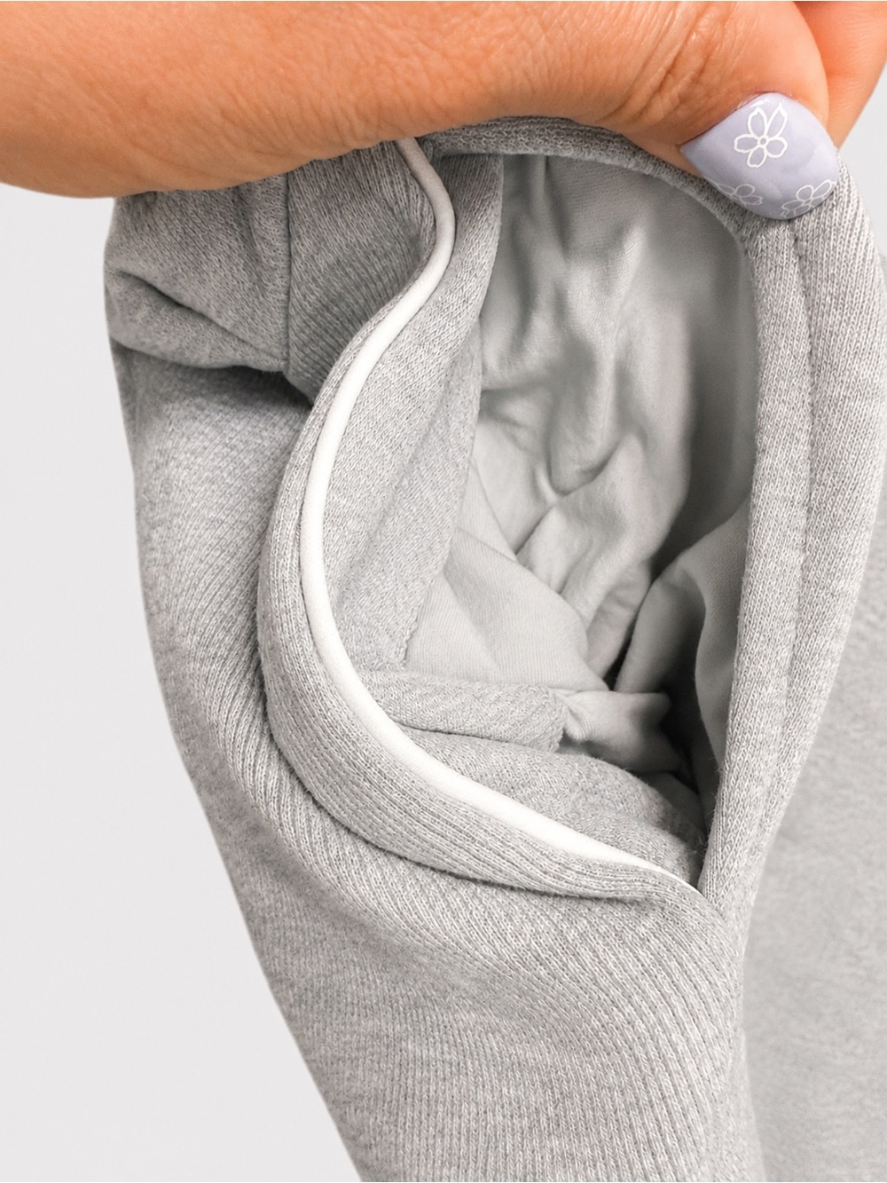 Athleta Light Gray Quarter-Zip Pullover - Picture 6 of 7
